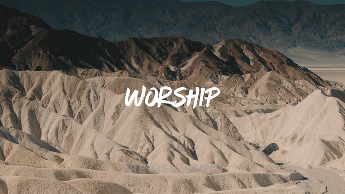 Desert 1 - Worship - Title Graphics | ProContent