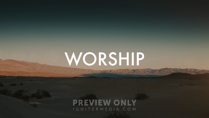 Desert Dusk - Worship - Title Graphics | ProContent