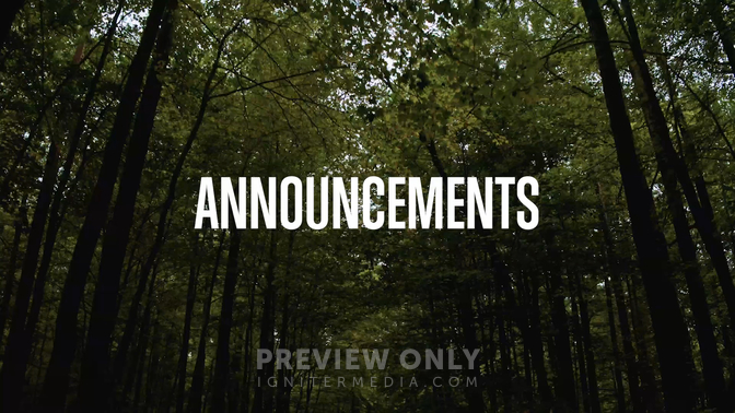 Forest - Announcements - Title Graphics | ProContent