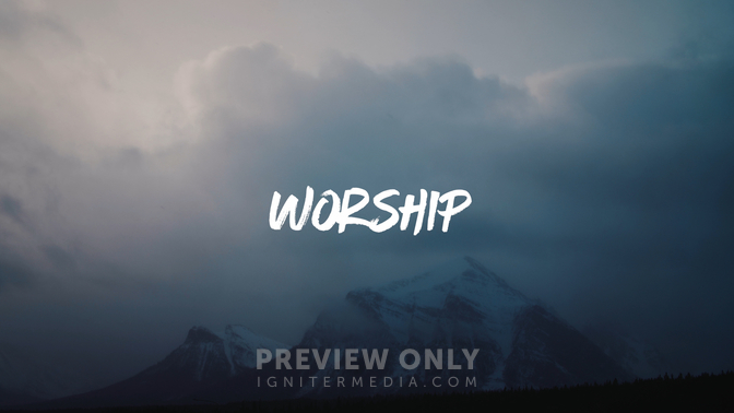 Snowfall - Worship - Title Graphics | Visual Media Church