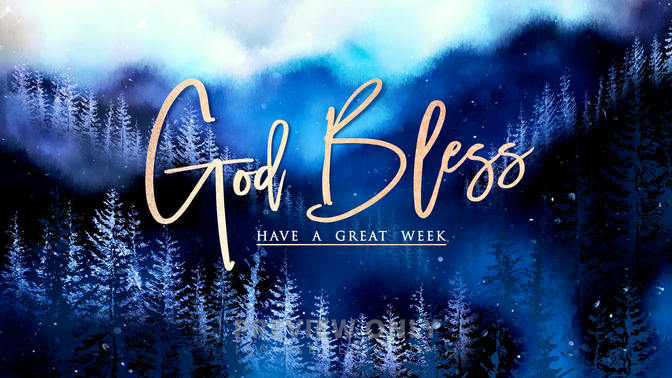 Christmas Woods - God Bless - Title Graphics | Life Scribe Media