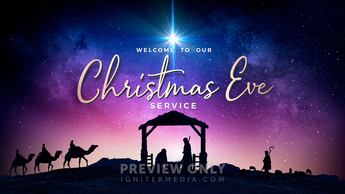 Christmas Night Nativity - Christmas Eve Service - Title Graphics