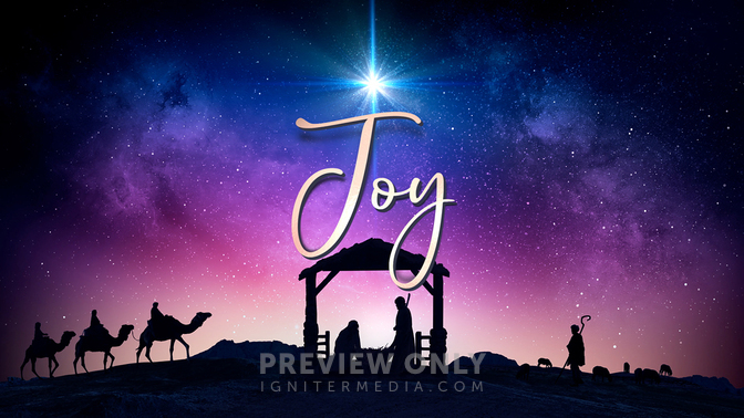 Christmas Night Nativity - Joy - Title Graphics | Life Scribe Media