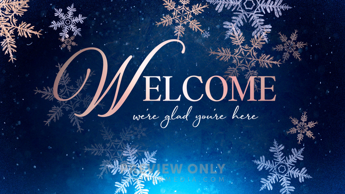 Christmas Snowflakes - Welcome - Title Graphics | Life Scribe Media