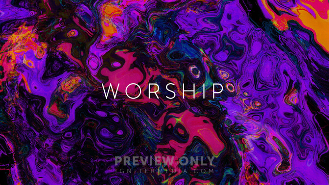 Pixels - Worship - Title Graphics 