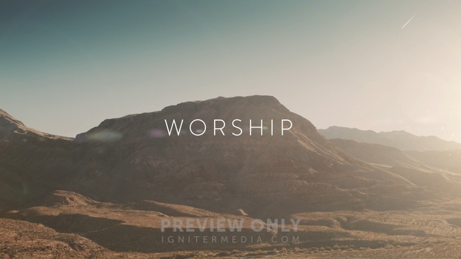 Desert Sun - Worship - Title Graphics | ProContent