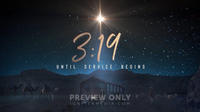 Starry Night Nativity - Countdowns 5-Minute | Life Scribe Media