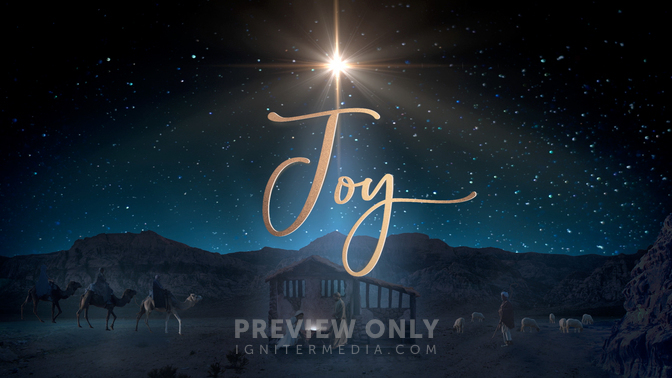 Starry Night Nativity - Joy - Title Graphics | Life Scribe Media