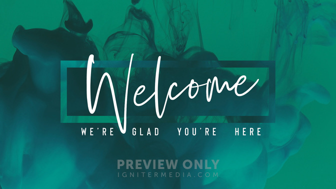 Acrylic Palm Sunday - Welcome - Title Graphics | Life Scribe Media