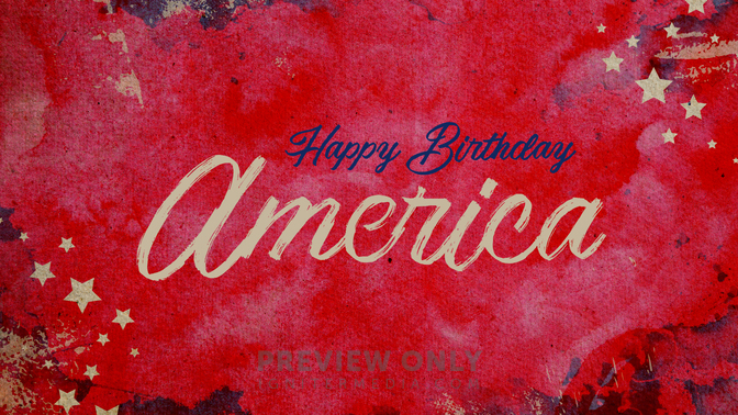 Happy Birthday America - Title Graphics | Prixel Creative