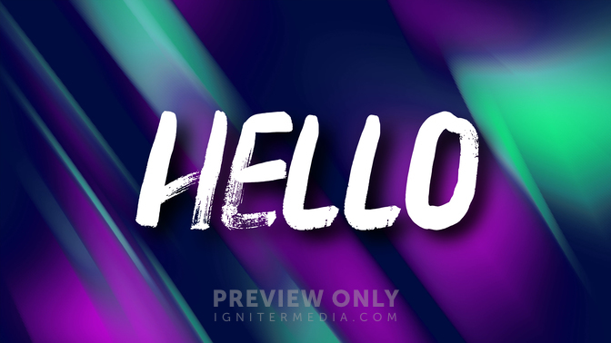 Gradient Waves - Hello - Title Graphics | ProContent