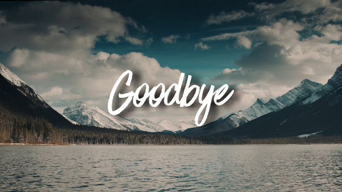 Winter Lake - Goodbye - Title Graphics | ProContent