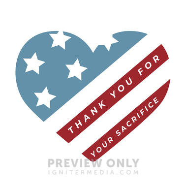 Thank You For Your Sacrifice - Social Media Graphics | Neely Wang