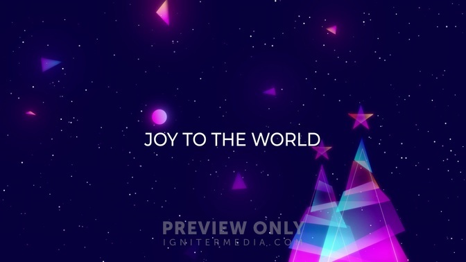 Retro Christmas - Joy To The World Karaoke - Lyric Media Lyric Video  Shift Worship