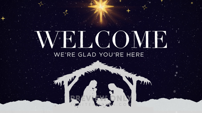 A Thrill Of Hope - Welcome - Title Graphics | Church Visuals