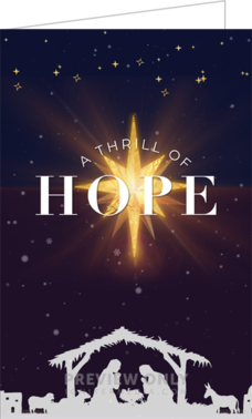 A Thrill Of Hope - Print-Ready Bulletins | Church Visuals