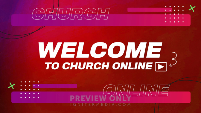 Livestream - Welcome To Church Online - Title Graphics | Twelve:Thirty ...