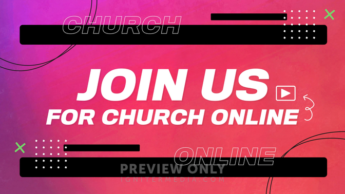 Livestream - Join Us For Church Online - Title Graphics | Church Visuals