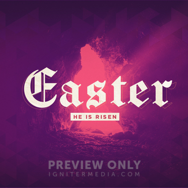 He Is Risen - Easter - Social Media Graphics | Church Visuals