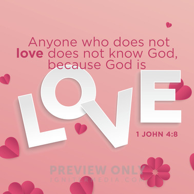 God Is Love - Social Media Graphics | Church Visuals