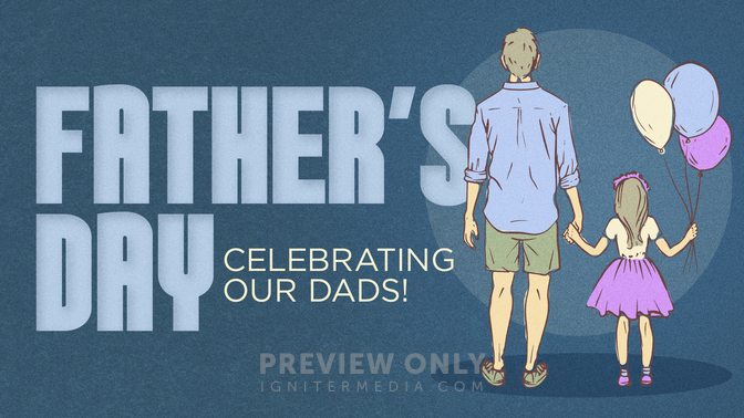Happy Father's Day - Title Graphics | Church Visuals