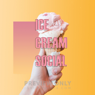 Ice Cream Social - Social Media Graphics | Church Visuals