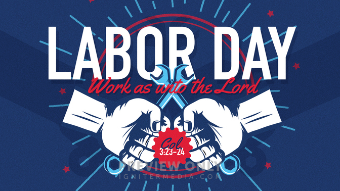 Labor Day: Work As Unto The Lord - Title Graphics | Church Visuals