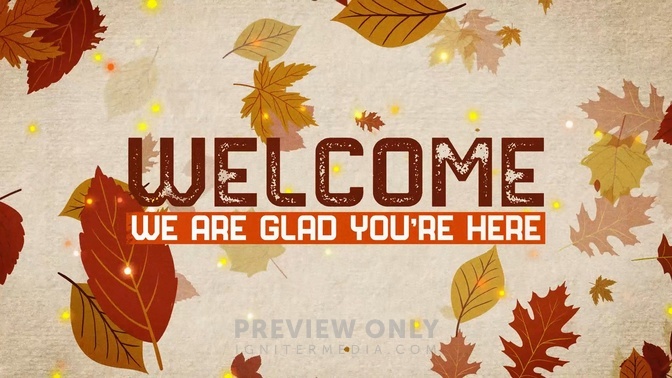 Fall - Welcome - Title Graphics | Church Visuals