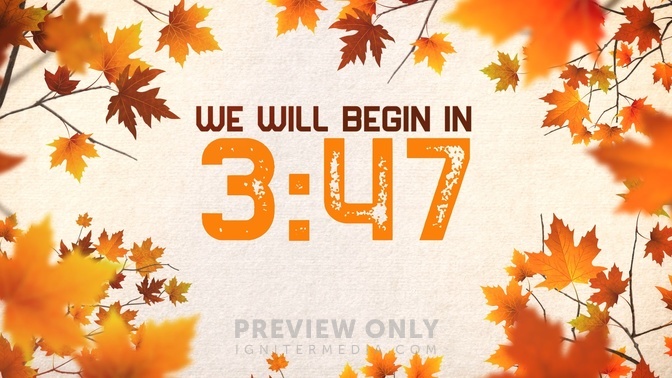 Fall - Countdowns 5-Minute | Church Visuals