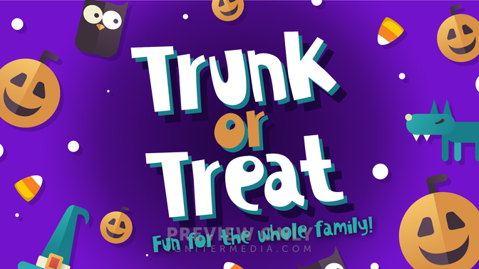 Trunk or Treat - Title Graphics | Church Visuals